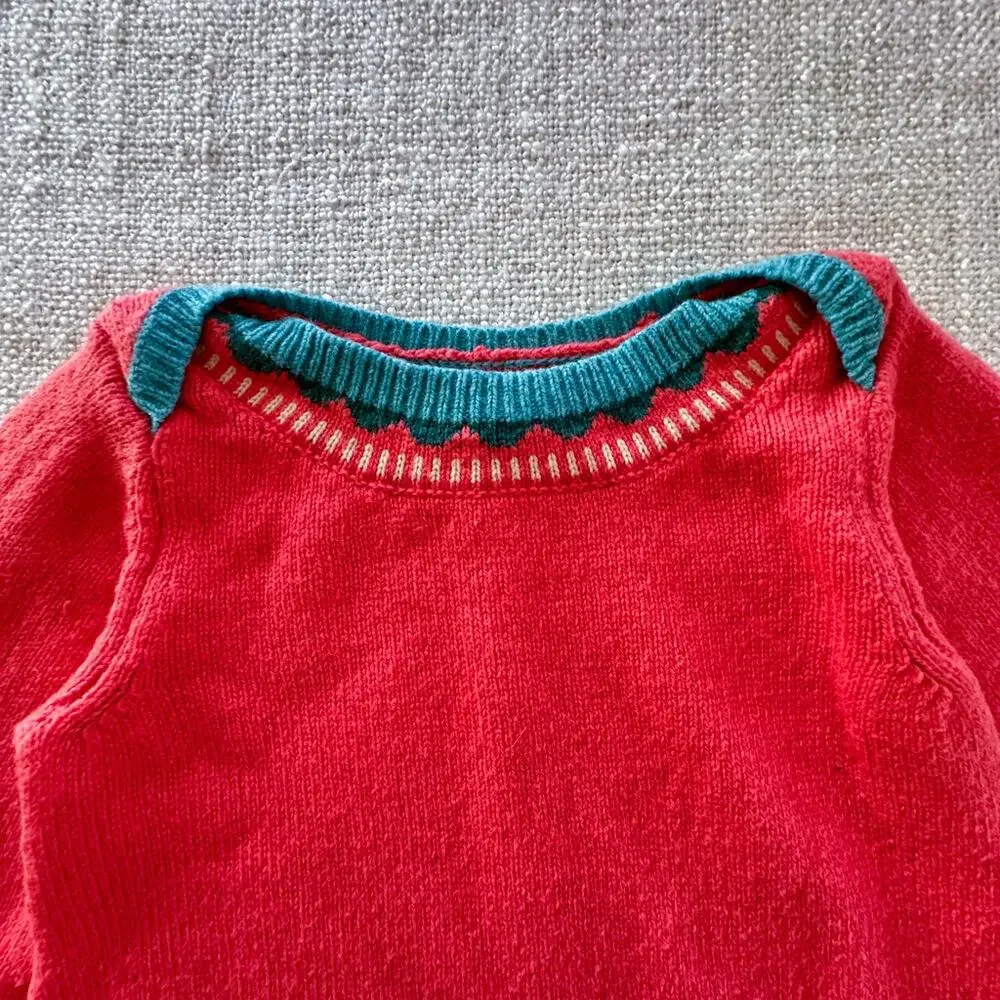 Baby Boden Pink Sweater Dress VGUC 2/3